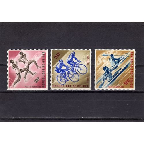Timbres De Poste Aérienne De La République De Guinée (Sports)