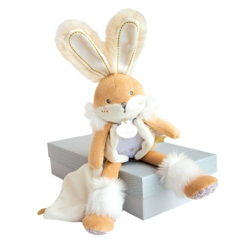 Doudou Pantin Lapin De Sucre Blanc - Doudou Et Compagnie