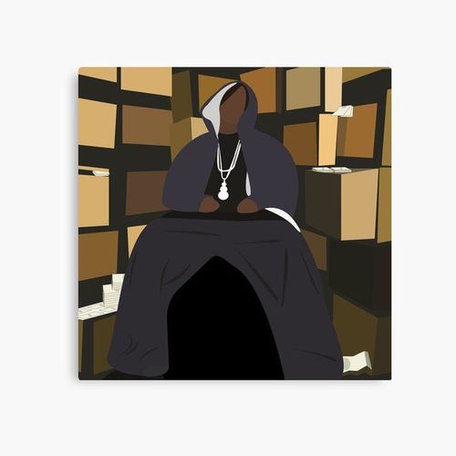 Canevas imprimer Young Jeezy - Allons-y : Thug Motivation 101 Impression sur toile Art Décoration Murale/ 40x50cm ou 40x40cm