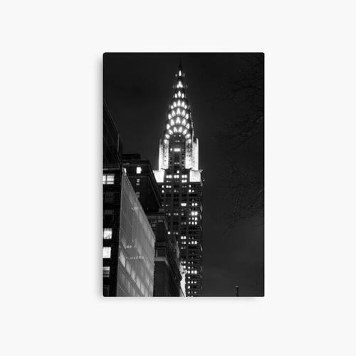 Canevas imprimer Chrysler Building Impression sur toile Art Décoration Murale/ 40x50cm ou 40x40cm