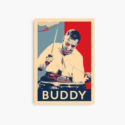 Canevas imprimer Affiche Buddy Rich Hope - Les grands de l'histoire de la musique jazz Impression sur toile Art Décoration Murale/ 40x50cm ou 40x40cm