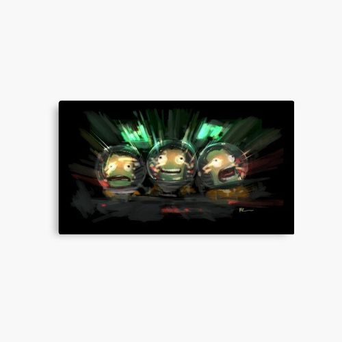Canevas imprimer Art du programme spatial Kerbal Impression sur toile Art Décoration Murale/ 40x50cm ou 40x40cm