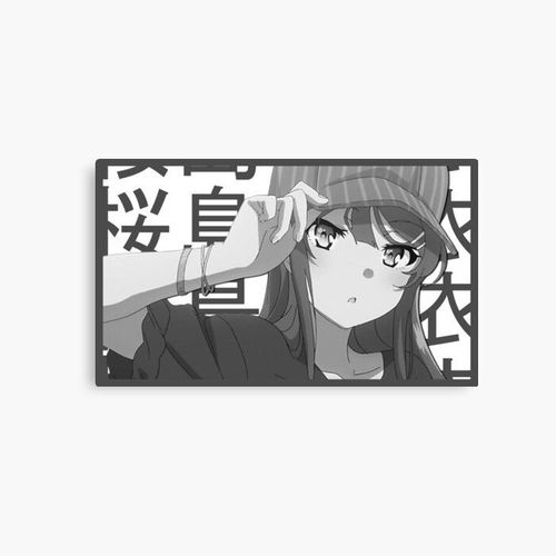Canevas imprimer Bunny Girl Senpai Mai Sakurajima Impression sur toile Art Décoration Murale/ 40x50cm ou 40x40cm