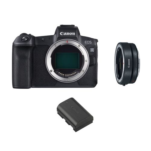 CANON EOS R Noir + EF-EOS R Mount Adapter + CANON LP-E6N Battery