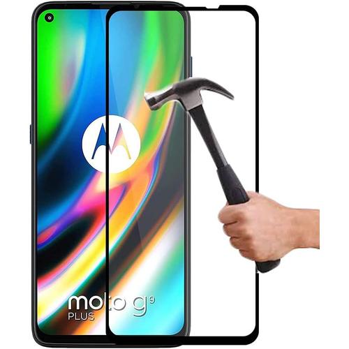 Verre Trempé Intégral Compatible Avec Motorola Moto G9 Plus Protection Ecran Verre Trempé Moto G9 Plus Intégral 9h Force Glass Protection Verre Trempe Couverture Complète