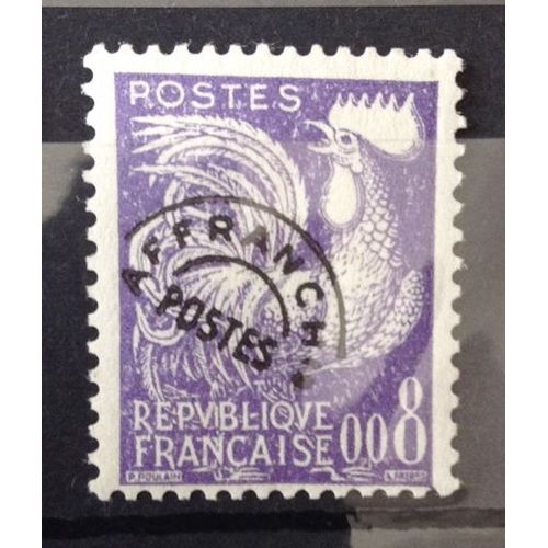 Préoblitéré Coq 0,08 Violet (Impeccable N° 119) Neuf** Luxe (= Sans Trace De Charnière) - France Année 1960 - N10769