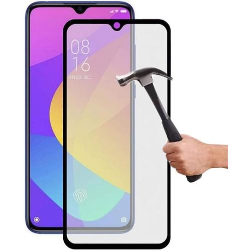 Verre Trempé Intégral Compatible Avec Xiaomi Mi 9 Lite Protection Ecran Verre Trempé Mi 9 Lite Intégral 9h Force Glass Protection Verre Trempe Couverture Complète