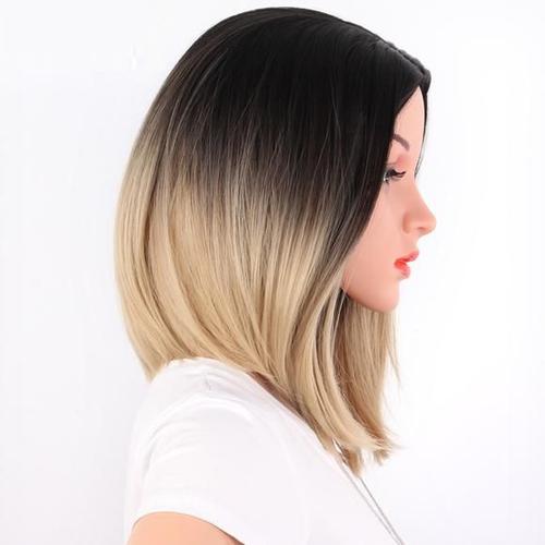 Perruque Luxe Courte Sexy Adulte Femme Brune Blonde Wig Cheveux Déguisement 