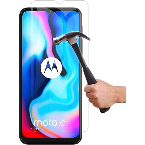 Verre Trempé Compatible Avec Motorola Moto E7 Plus Lot 2 Pcs Verre Trempé Moto E7 Plus Film Protection Verre Trempé 9h Force Glass Protège Ecran Ultra Résistant