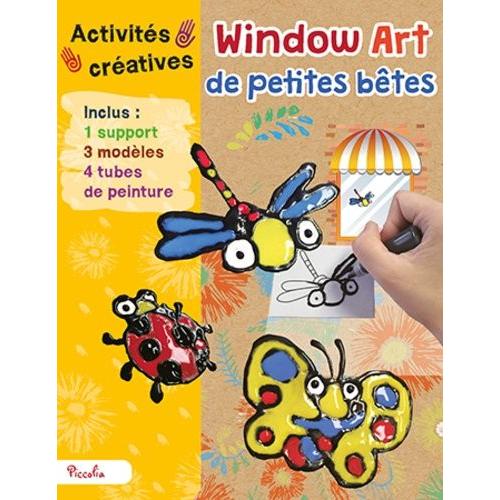 Windows Art De Petites Betes - Avec 1 Supports, 3 Modèles, 4 Tubes De Peinture