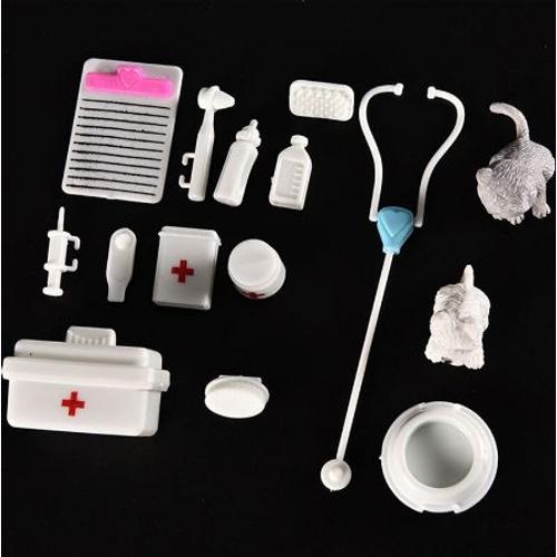 VANKER accessoires de poupée kit médical Jouet Animaux Domestiques infirmière docteur outils outils 