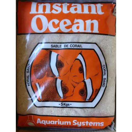 Sable De Corail Instant Ocean 5kg Pour Aquarium Marin
