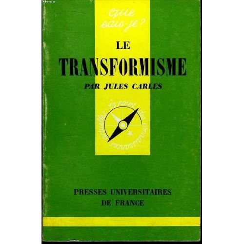 Que Sais-Je? N° 502 Le Transformisme