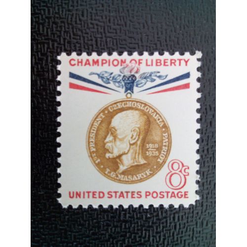 Timbre Etat-Unis Yt 682 Tomá G. Masaryk (1850-1937), Président De La Tchécoslovaquie 1960 ( 3712 )