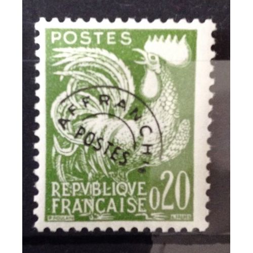 Préoblitéré Coq 0,20 Vert (Impeccable N° 120) Neuf** Luxe (= Sans Trace De Charnière) - Cote 3,00 - France Année 1960 - N10770