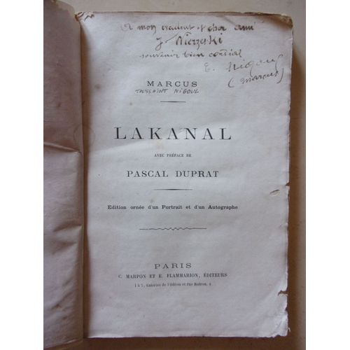 Lakanal - Édition Ornée D'un Portrait Et D'un Autographe