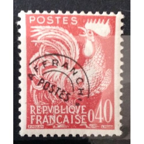 Préoblitéré Coq 0,40 Rouge-Brun (Impeccable N° 121) Neuf** Luxe (= Sans Trace De Charnière) - Cote 11,00 - France Année 1960 - N10771