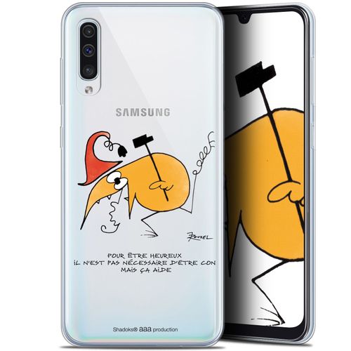 Caseink Coque Pour Samsung Galaxy A50 (6.4 ) [Licence Officielle Collector Les Shadoks® Design Pour Être Heureux - Souple - Ultra Fin ]