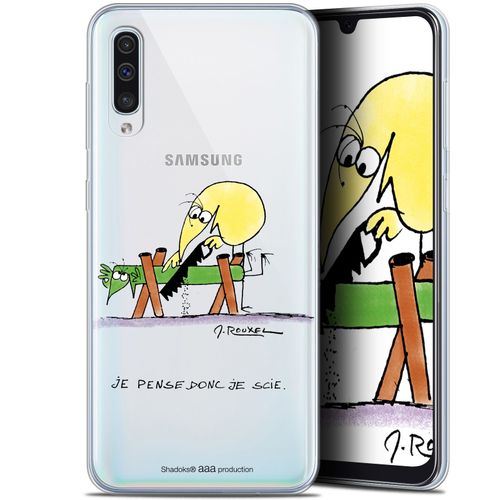 Caseink Coque Pour Samsung Galaxy A50 (6.4 ) [Licence Officielle Collector Les Shadoks® Design Je Pense Donc - Souple - Ultra Fin ]