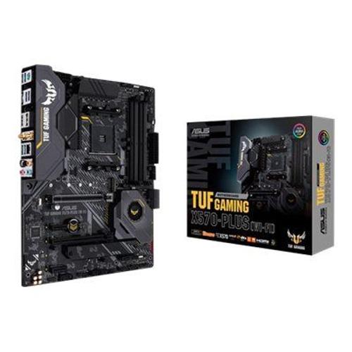 ASUS TUF GAMING X570-PLUS (WI-FI) - Carte-mère - ATX - Socket AM4 - AMD X570 Chipset - USB-C Gen2, USB 3.2 Gen 1, USB 3.2 Gen 2 - Bluetooth, Gigabit LAN, Wi-Fi - carte graphique embarquée (unité...