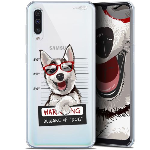 Caseink Coque Pour Samsung Galaxy A50 (6.4 ) Gel Hd [ Imprimé En France - Nouvelle Collection - Souple - Antichoc ] Beware The Husky Dog