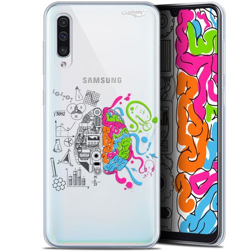 Caseink Coque Pour Samsung Galaxy A50 (6.4 ) Gel Hd [ Imprimé En France - Nouvelle Collection - Souple - Antichoc ] Le Cerveau