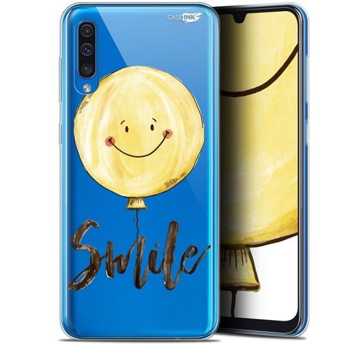 Caseink Coque Pour Samsung Galaxy A50 (6.4 ) Gel Hd [ Imprimé En France - Nouvelle Collection - Souple - Antichoc ] Smile Baloon