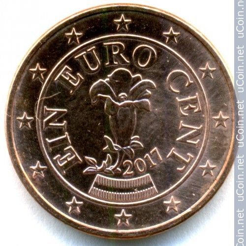 Autriche = 1 Centime D'euro , Année 2017