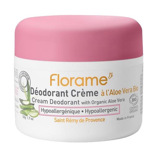 Déodorant Crème À L'aloé Vera Bio 50g Florame 
