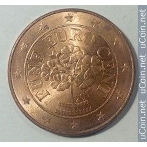 Autriche = 5 Centimes D'euro , Année 2017