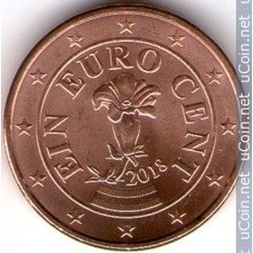 Autriche = Pièce De 1 Centime D'euro , Année 2018