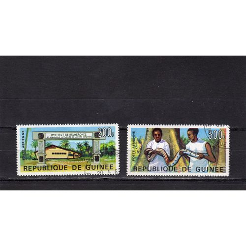 Timbres De Poste Aérienne De La République De Guinée (Institut De Recherches Et De Biologie Appliquée)