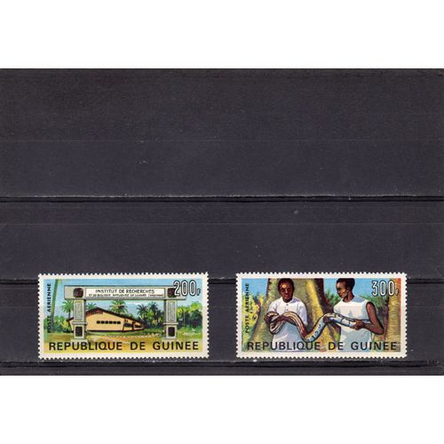 Timbres De Poste Aérienne De La République De Guinée (Institut De Recherches Et De Biologie Appliquée)
