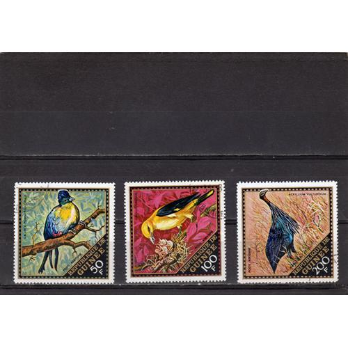 Timbres De Poste Aérienne De La République De Guinée (Oiseaux)