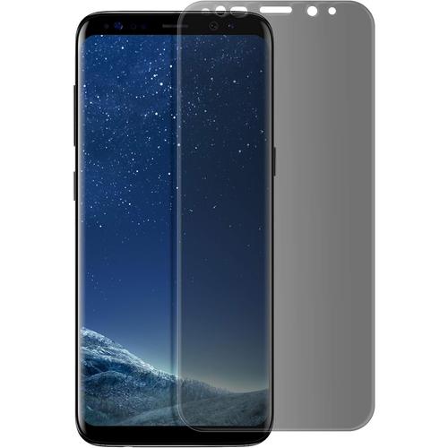 Film Protecteur Anti Spy Pour Samsung Galaxy S8 Plus Protection Verre Trempé Sans Reflets Écran Dureté 9h Vitre Anti Rayures&bubble Free Noir