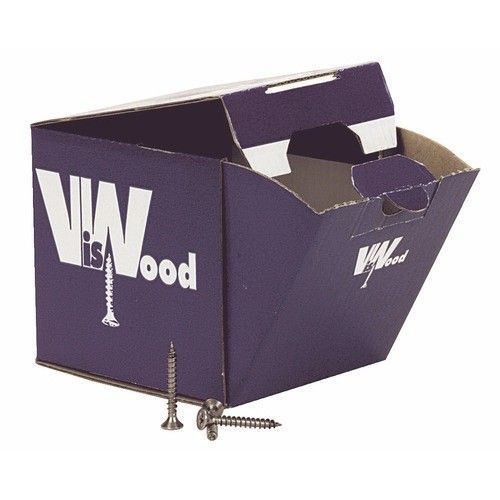 Vis à bois - inox A2 - tête fraisée - filetage total - 4x40 mm - 200 VISWOOD