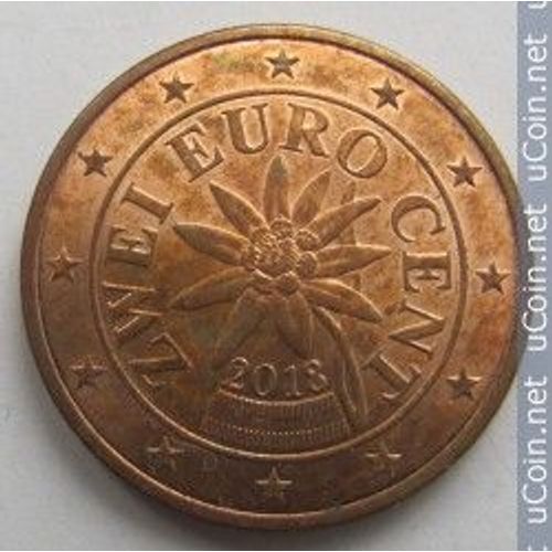 Autriche = 2 Centimes D'euro , Année 2018
