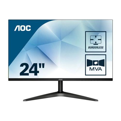 AOC 24B1H - B1 Series - écran LED - 23.6" - 1920 x 1080 Full HD (1080p) @ 60 Hz - VA - 250 cd/m² - 3000:1 - 5 ms - HDMI, VGA - noir