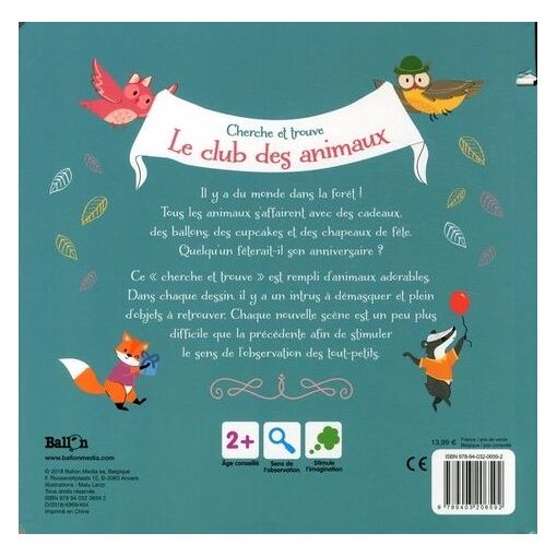 Le Club Des Animaux Joyeux Anniversaire Rakuten