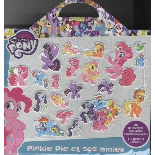 My Little Pony, Pinkie Pie Et Ses Amies - 20 Stickers Mousse Repositionnables + 1 Grand Décor