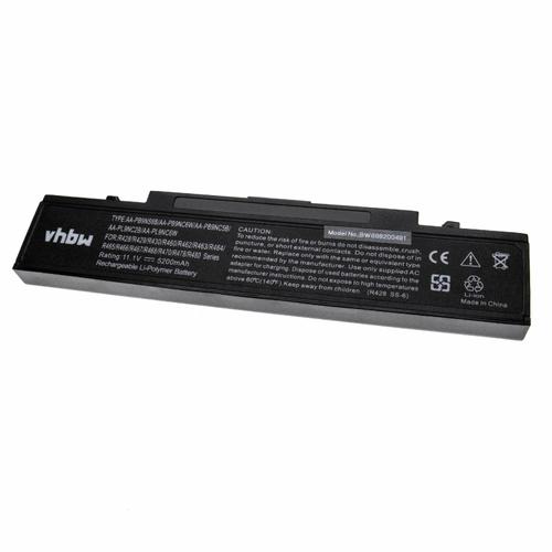 vhbw batterie compatible avec Samsung NP-R610 AS03, NP-R610 AS04, NP-R610 AS05, NP-R610 AS06 laptop (5200mAh, 11.1V, Li-Polymère, noir)