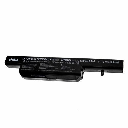 vhbw batterie compatible avec LDLC Saturne M95, RB1, RB2, SA1, SA4, SA5 laptop (5200mAh, 11.1V, Li-Ion, noir)