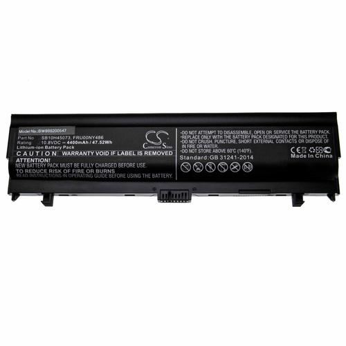 vhbw batterie compatible avec Lenovo ThinkPad L560, L570 laptop (4400mAh, 10.8V, Li-Ion, noir)