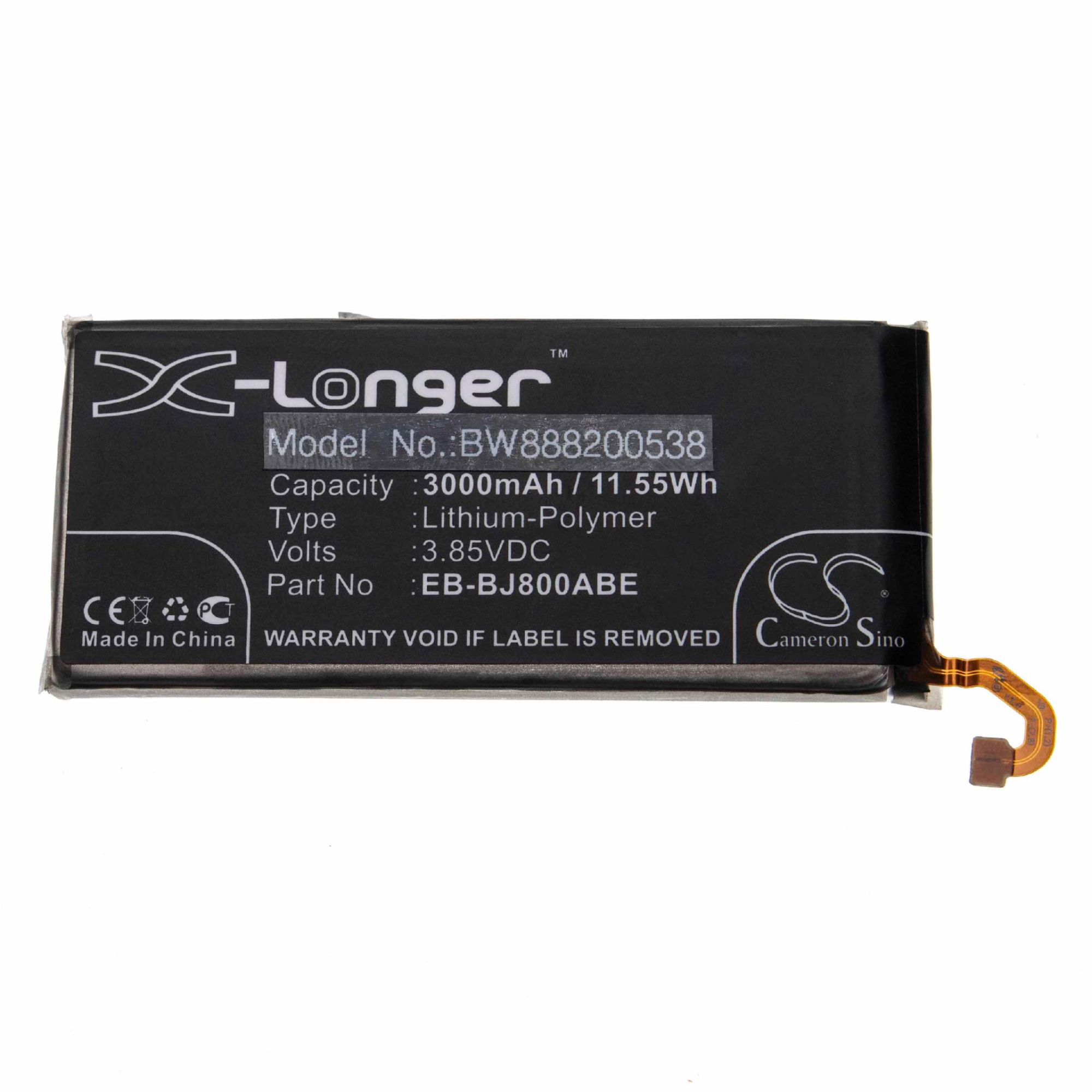 Vhbw Batterie Compatible Avec Samsung Galaxy A6 2018, A6 2018 Lte, J6 2018 Smartphone (3000mah, 3,85v, Li-Polymère)