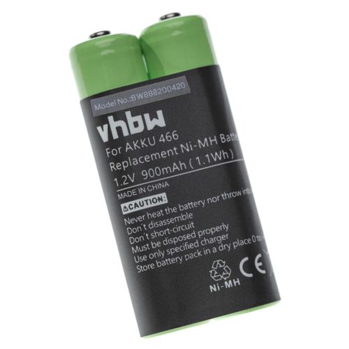 vhbw batterie compatible avec Grundig Digta 420, 422 dictaphone (900mAh, 1.2V, NiMH)
