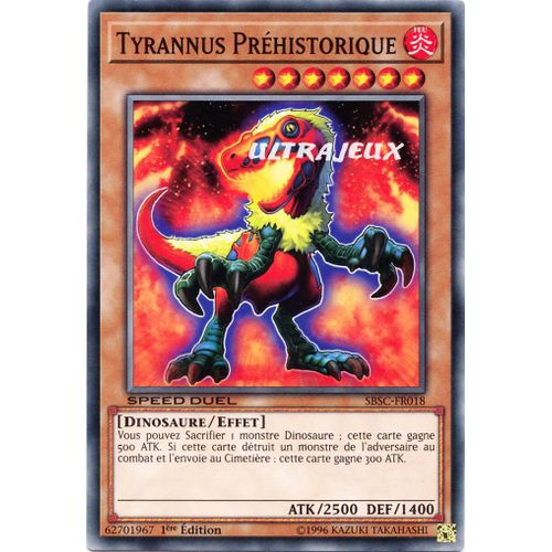 Yu-Gi-Oh! - Sbsc-Fr018 - Tyrannus Préhistorique - Commune