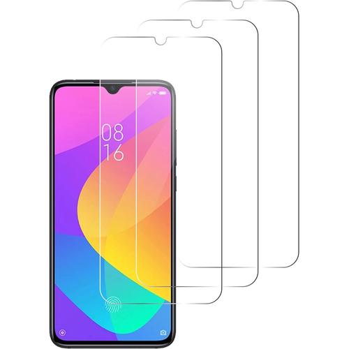 Verre Trempé Pour Xiaomi Mi 9 Lite 3 Pièces Vitre De Protection D'écran Transparent Film Protecteur Sans Bulles D'air 9h 0 26 Mm