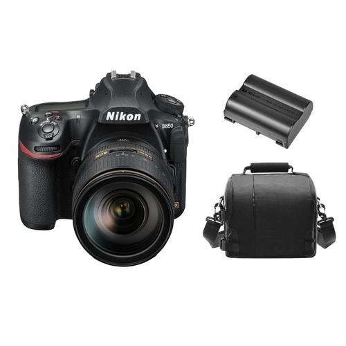 NIKON D850 reflex 45.7 mpix KIT AF-S 24-120MM F4G ED VR + Sac + EN-EL15A Batterie