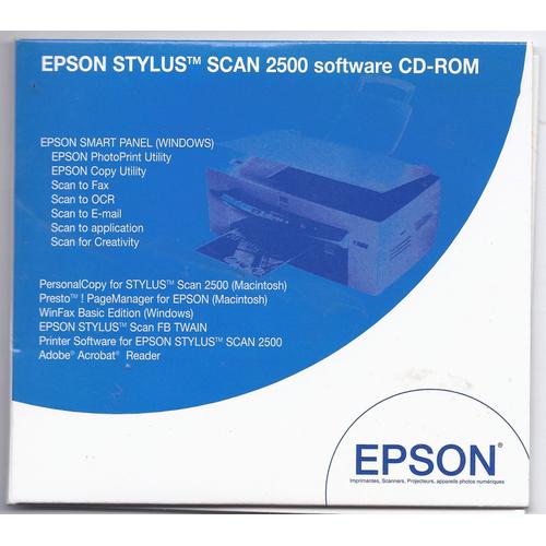 Pack Epson Stylus Scan 2500 Software Cd-Rom