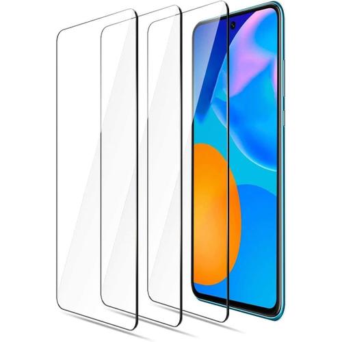 Lot De 3 Protections D'écran En Verre Trempé Incassable Transparent 9h Pour Huawei P Smart 2021